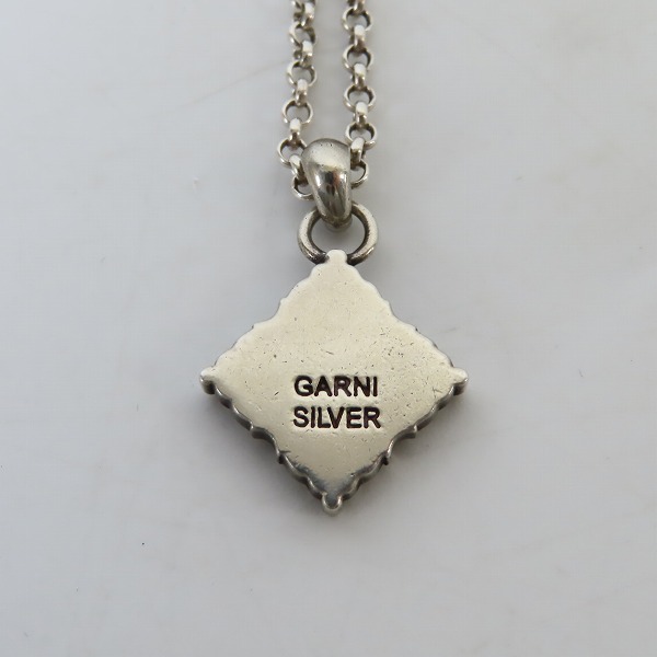 実際に弊社で買取させて頂いたGARNI/ガルニ スクエア型 シルバーネックレスの画像 2枚目