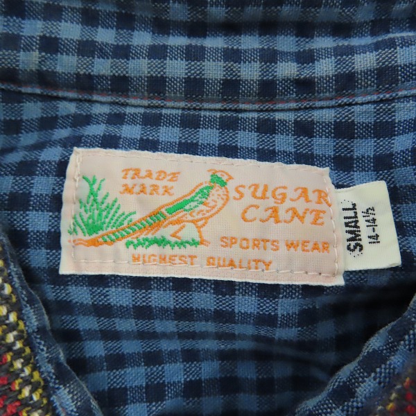実際に弊社で買取させて頂いたSUGAR CANE/シュガーケーン チェック ネルシャツ 長袖シャツ SC23647/Sの画像 2枚目