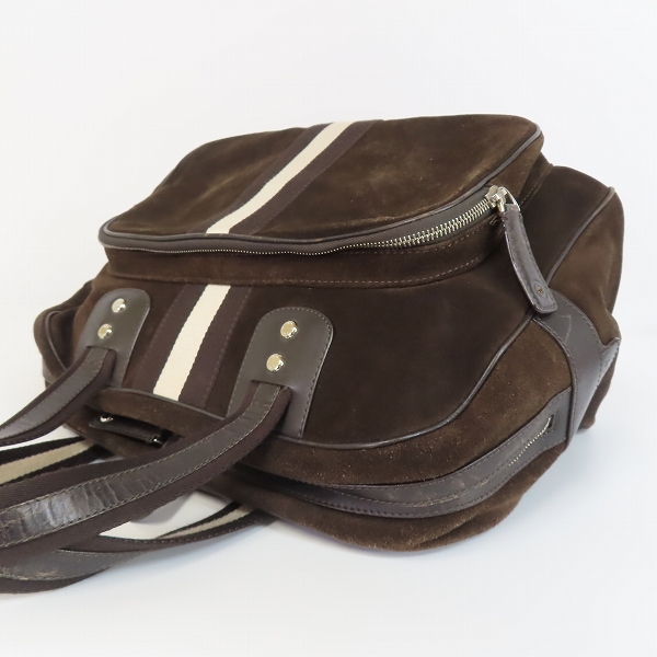 実際に弊社で買取させて頂いたBALLY/バリー スウェード/ヌバック ミニボストンバッグ/ハンドバッグの画像 3枚目