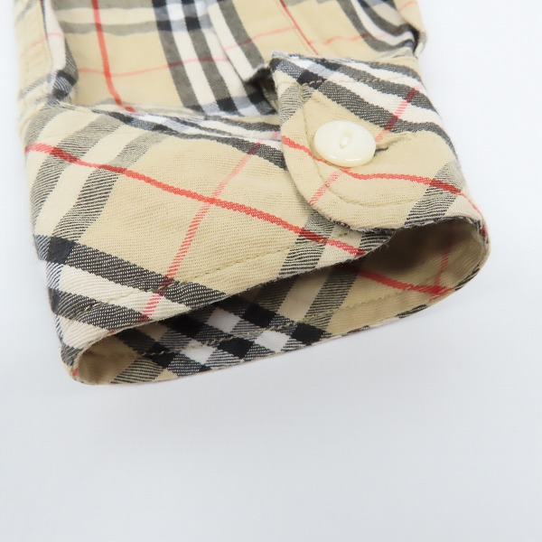 実際に弊社で買取させて頂いたBURBERRY/バーバリー 長袖 チェックシャツ/Sの画像 6枚目