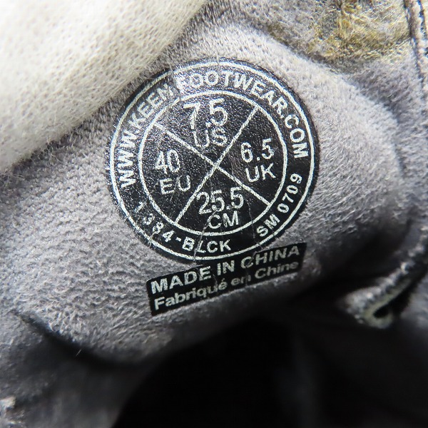 実際に弊社で買取させて頂いたKEEN/キーン トレッキングブーツ ブラック/25.5の画像 5枚目
