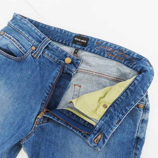 実際に弊社で買取させて頂いたGIORGIO ARMANI/ジョルジオアルマーニ デニムパンツ 6ZSJ15 SD61Z/31の画像 2枚目