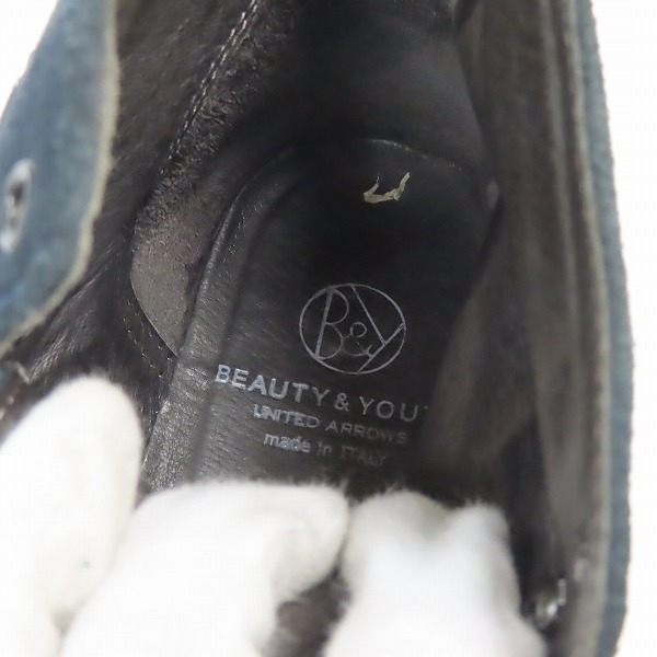 実際に弊社で買取させて頂いたBEAUTY&YOUTH/ビューティー&ユース ユナイテッドアローズ スエード レースアップブーツ/41の画像 5枚目