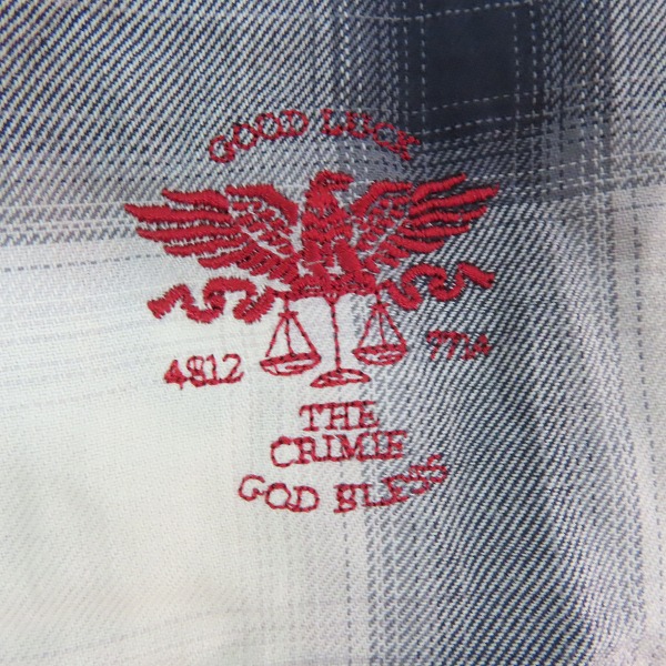 実際に弊社で買取させて頂いたCRIMIE/クライミー 半袖シャツ チェック柄  C1H3-SH08/Mの画像 5枚目