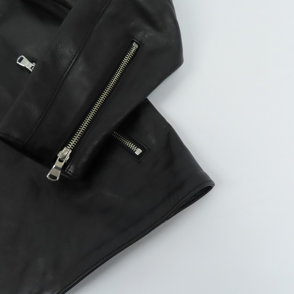 実際に弊社で買取させて頂いたUNITED ARROWS GREEN LABEL RELAXING/ユナイテッドアローズ ダブルライダースジャケット Mの画像 8枚目