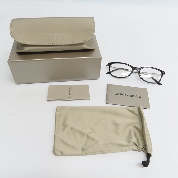 実際に弊社で買取させて頂いたGIORGIO ARMANI/ジョルジオアルマーニ メガネフレーム アイウェア ブラック AR7084-Fの画像 8枚目