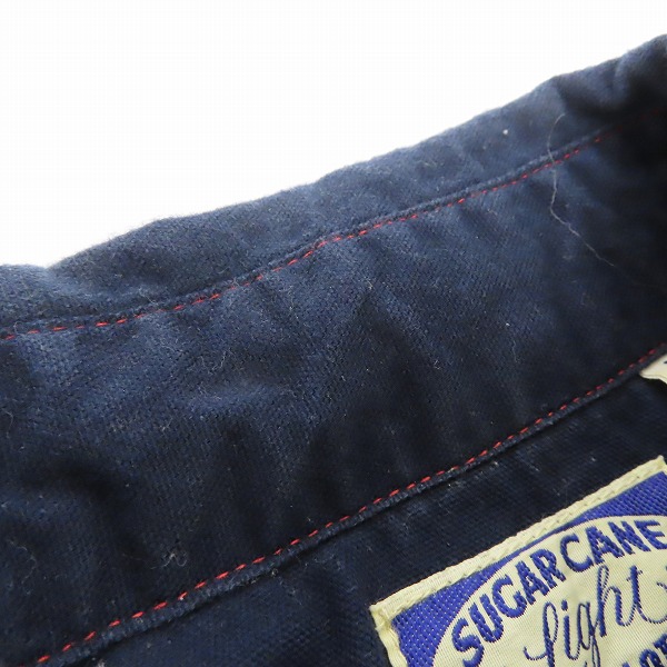 実際に弊社で買取させて頂いたSUGAR CANE/シュガーケーン チェック ワークシャツ 半袖シャツ SC35468/Mの画像 6枚目