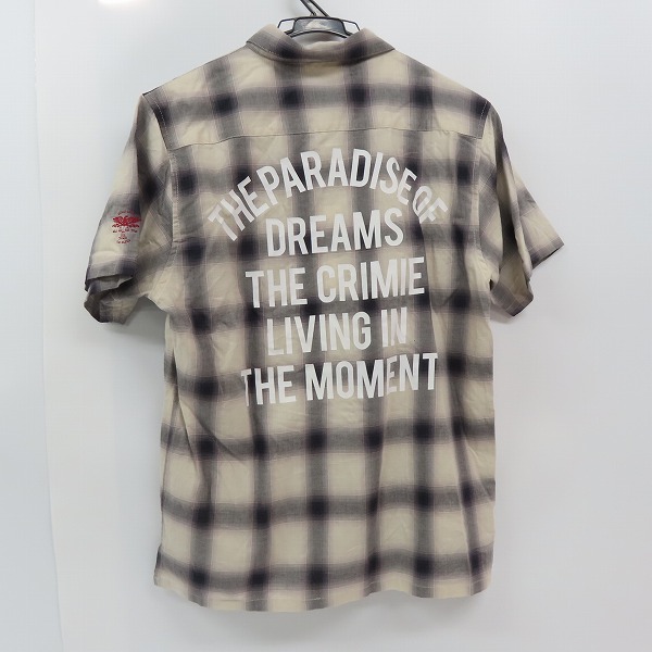 実際に弊社で買取させて頂いたCRIMIE/クライミー 半袖シャツ チェック柄  C1H3-SH08/Mの画像 1枚目