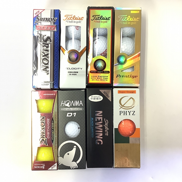 実際に弊社で買取させて頂いた【未使用】Titleist/タイトリスト SRIXON/スリクソン 他 ロゴ入り含む ゴルフボール 計2ダース