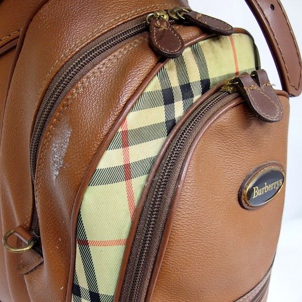 実際に弊社で買取させて頂いたBurberrys/バーバリー ゴルフ 3分割キャディバック ブラウンの画像 5枚目