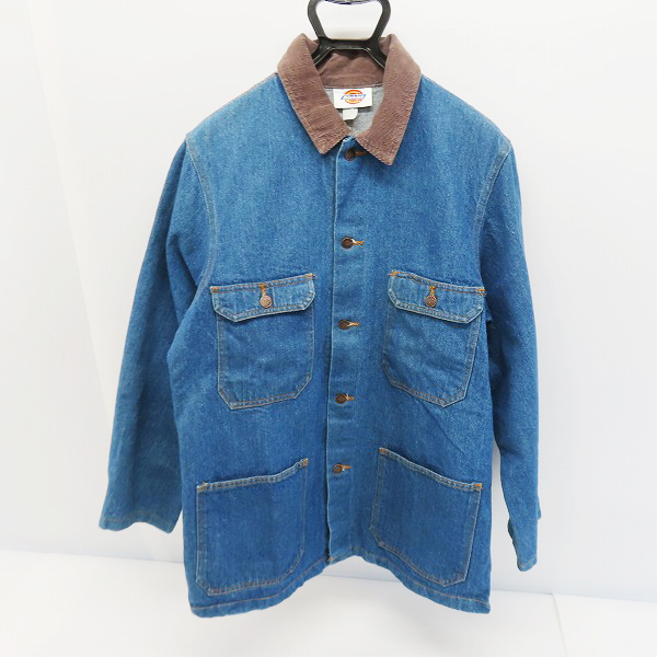 実際に弊社で買取させて頂いたDICKIES/ディッキーズ デニムジャケット 襟コーデュロイ カバーオール /M
