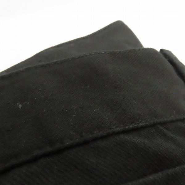 実際に弊社で買取させて頂いたHARE/ハレ ストレートパンツ コットン ブラック HA010044N9/Sの画像 7枚目