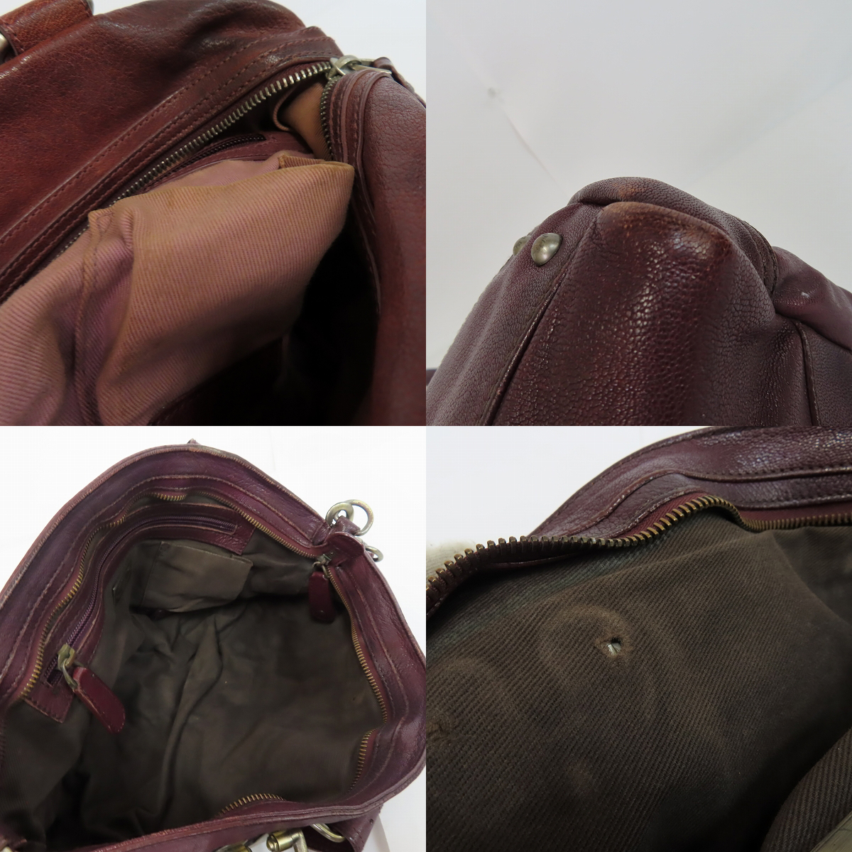 実際に弊社で買取させて頂いたBALLY/バリー レザー プレートデザイン等 ミニボストン/ハンドバック 2点セットの画像 6枚目