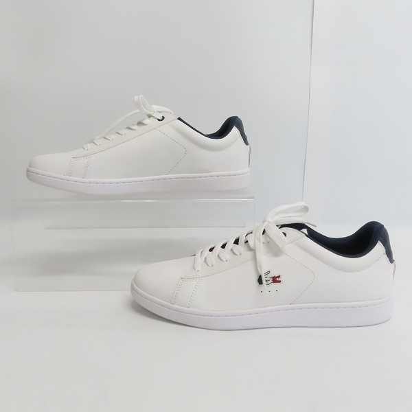 実際に弊社で買取させて頂いたLACOSTE/ラコステ CARNABY/カーナビー レザーローカットスニーカー /UK8の画像 3枚目