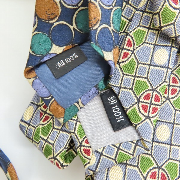 実際に弊社で買取させて頂いた【おまとめ4点】Christian Dior/クリスチャンディオール Paul Stuart/ポールスチュアート 等 総柄 ネクタイの画像 4枚目