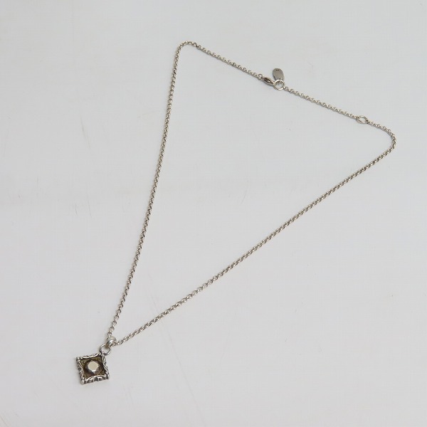 実際に弊社で買取させて頂いたGARNI/ガルニ スクエア型 シルバーネックレスの画像 7枚目