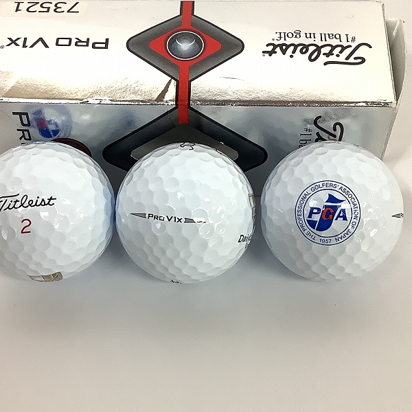 実際に弊社で買取させて頂いた【未使用/ロゴ入り】Titleist/タイトリスト PRO V1x ゴルフボール 1ダースの画像 1枚目