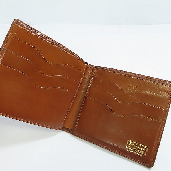 実際に弊社で買取させて頂いたBALLY/バリー Bロゴ 二つ折り/フラップ 財布/ウォレット 2点セットの画像 4枚目