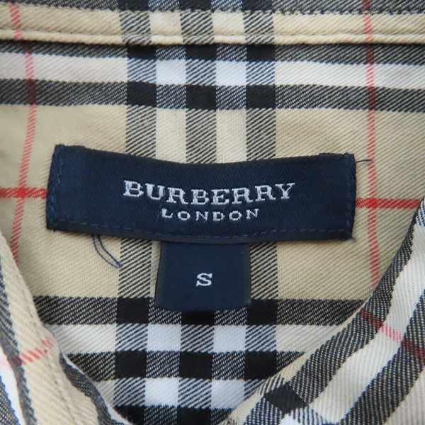実際に弊社で買取させて頂いたBURBERRY/バーバリー 長袖 チェックシャツ/Sの画像 2枚目