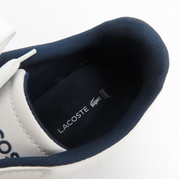 実際に弊社で買取させて頂いたLACOSTE/ラコステ CARNABY/カーナビー レザーローカットスニーカー /UK8の画像 4枚目