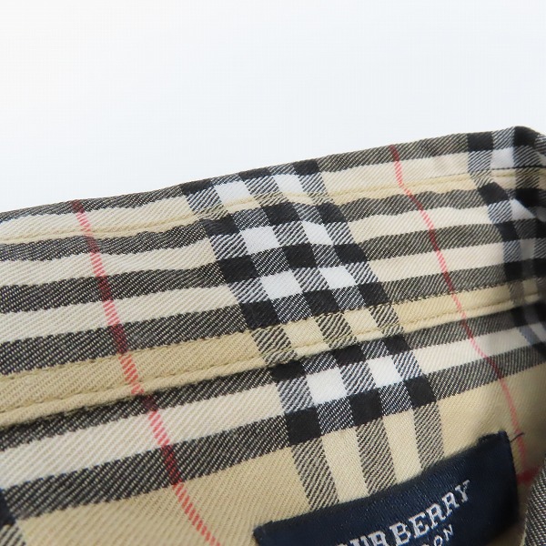 実際に弊社で買取させて頂いたBURBERRY/バーバリー 長袖 チェックシャツ/Sの画像 5枚目