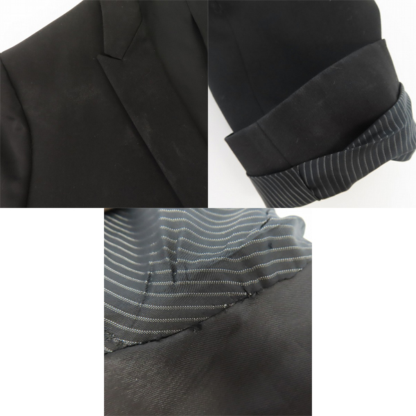 実際に弊社で買取させて頂いたDior Homme/ディオールオム ATELIER Bee Embroidered Jacket Black テーラードジャケット 48の画像 8枚目