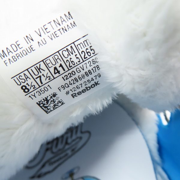 実際に弊社で買取させて頂いた【未使用】Reebok×atmos/リーボック×アトモス INSTAPUMP FURY OG/インスタポンプフューリー ドラえもん GV7288/26.5の画像 5枚目