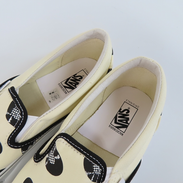 未使用VANS×WACKO VANS ヴァンズ ×WACKO MARIA OG SLIP-ON LX PURPLE 
