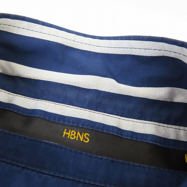実際に弊社で買取させて頂いたHBNS/ハバノス 胸ポケット切り替え 長袖シャツ/Sの画像 6枚目