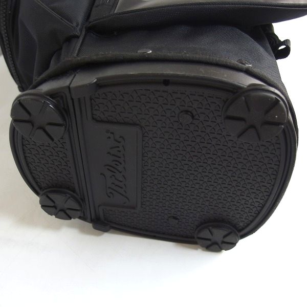 実際に弊社で買取させて頂いたTitleist/タイトリスト Players 4/プレイヤーズ4 スタンドキャディバッグ ブラックｘホワイトｘレッドの画像 7枚目