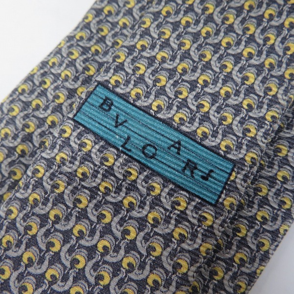 実際に弊社で買取させて頂いたBVLGARI/ブルガリ 総柄 ネクタイ ヨット柄 鳥柄 2点セットの画像 1枚目