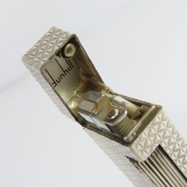 実際に弊社で買取させて頂いたdunhill/ダンヒル サイドローラー ダイヤカット ガスライター シルバーの画像 4枚目