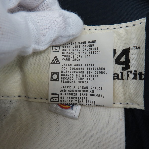 実際に弊社で買取させて頂いた【未使用】Dickies/ディッキーズ ワークパンツ/チノパン/ネイビー/ 29の画像 4枚目