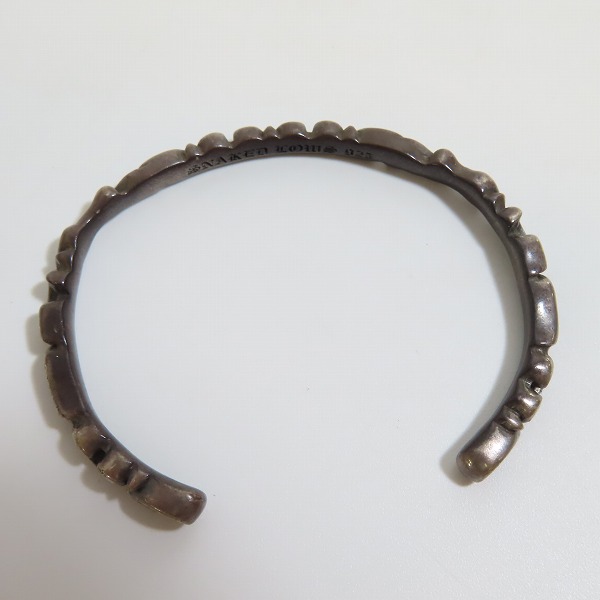 実際に弊社で買取させて頂いたSNAKED LOWS DEAL DESIGN/スネイキッドロウズ ディールデザイン シルバーバングルの画像 4枚目