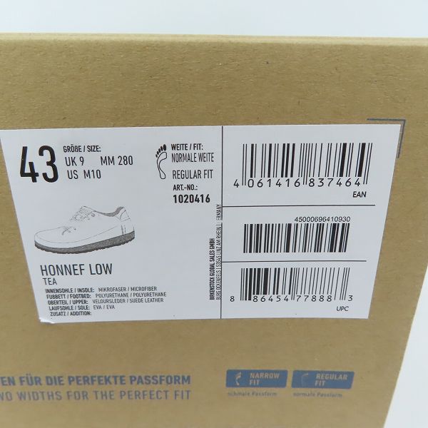 実際に弊社で買取させて頂いたBIRKENSTOCK/ビルケンシュトック HONNEF LOW/ホンネフ シューズ/43の画像 9枚目
