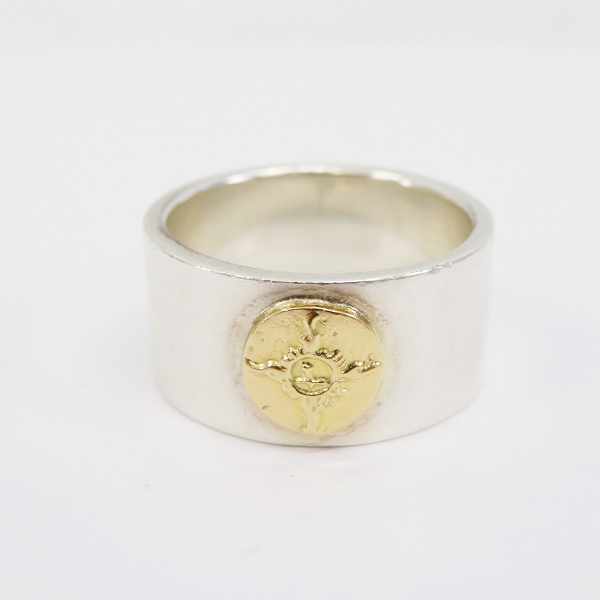 実際に弊社で買取させて頂いたFIRST ARROWS/ファーストアローズ K18付 平打ち 12mm プレーン リング R-152/22.5号の画像 1枚目