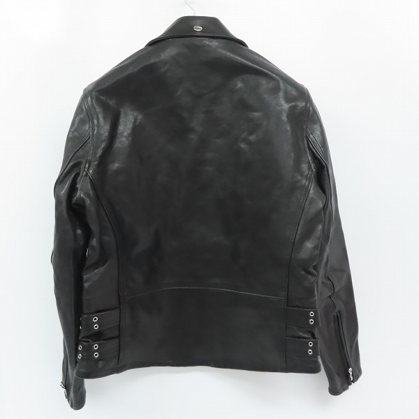 実際に弊社で買取させて頂いた【未使用】Moonage Devilment/ムーンエイジデビルメント ラムレザー ダブルライダース ジャケット MJK-0222/44の画像 1枚目
