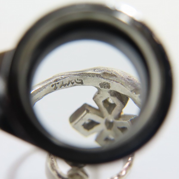 実際に弊社で買取させて頂いたLoree Rodkin/ローリーロドキン クリアストーン入り クロスダブルリング/5.5号の画像 5枚目