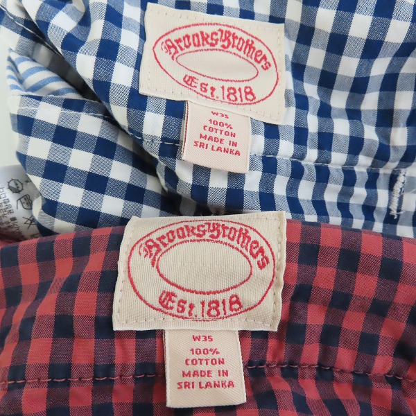 実際に弊社で買取させて頂いたBrooks Brothers/ブルックスブラザーズ ピンストライプハーフパンツ/W35 2点セットの画像 2枚目
