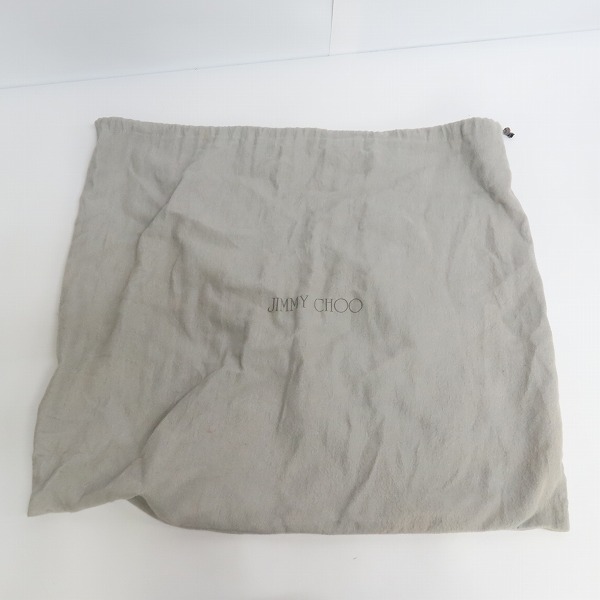 実際に弊社で買取させて頂いたJIMMY CHOO/ジミーチュウ スターエンボス グレイニーレザートートバッグ ブラック×カモフラ/迷彩の画像 8枚目