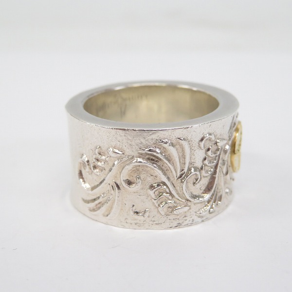 実際に弊社で買取させて頂いた【ギャラ付】FIRST ARROWS/ファーストアローズ K18付 アラベスクインゴットリング L R-049/26号の画像 4枚目