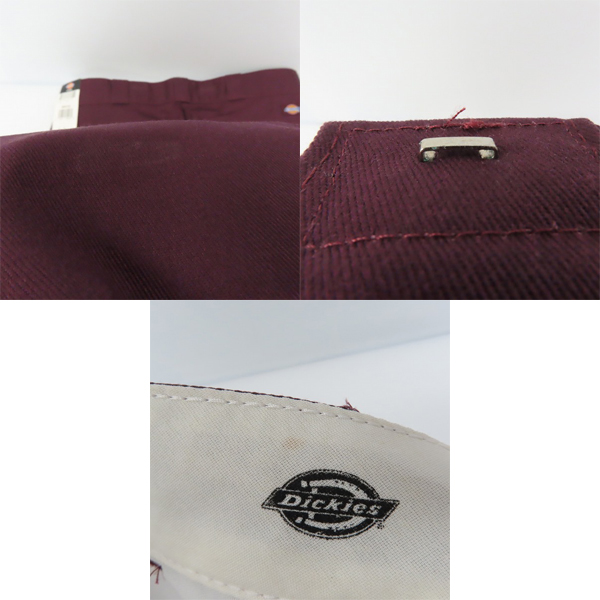 実際に弊社で買取させて頂いた【未使用】Dickies/ディッキーズ ワークパンツ/チノパン ワインレッド 38の画像 6枚目