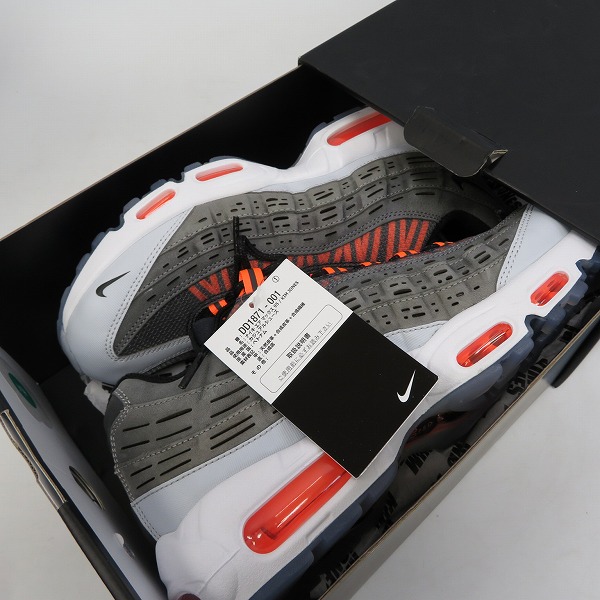 実際に弊社で買取させて頂いた【未使用】KIM JONES × NIKE/キム・ジョーンズ×ナイキ AIR MAX 95 エアマックス ORANGE DD1871-001 /27.0の画像 6枚目