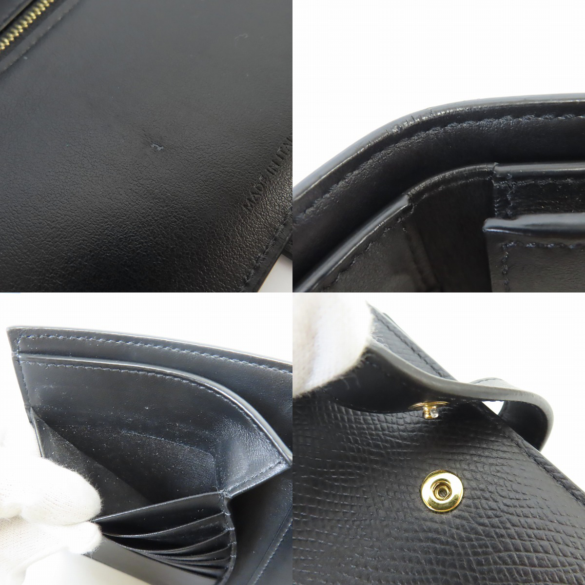実際に弊社で買取させて頂いたCELINE/セリーヌ ミディアム ストラップウォレット 10B64 3BFP 38NOの画像 6枚目