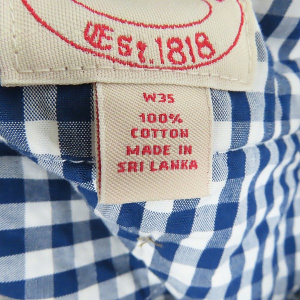 実際に弊社で買取させて頂いたBrooks Brothers/ブルックスブラザーズ ピンストライプハーフパンツ/W35 2点セットの画像 3枚目