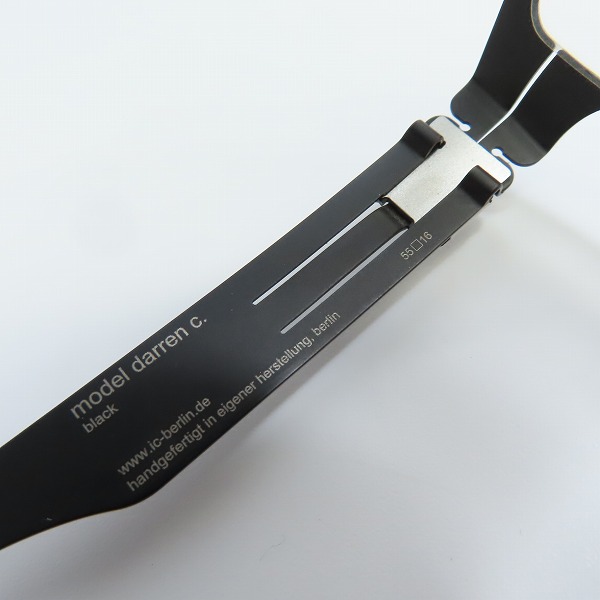 実際に弊社で買取させて頂いたic! berlin/アイシーベルリン Darren C. メガネフレーム アイウェアの画像 6枚目