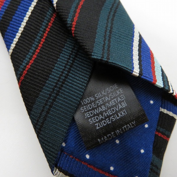 実際に弊社で買取させて頂いたPaul Smith/ポールスミス ストライプ シルクネクタイ マルチカラーの画像 2枚目