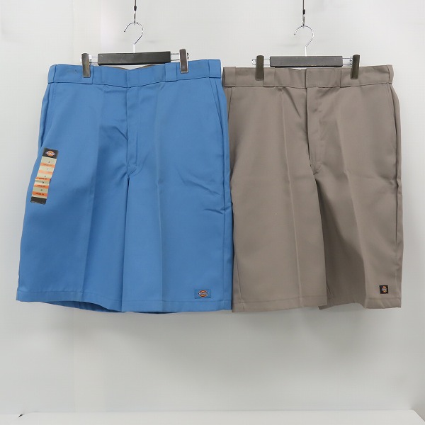 実際に弊社で買取させて頂いた【未使用】Dickies/ディッキーズ MULTI-POCKET WORK SHORTS/マルチポケット ワーク ショーツ ブルー系 グレー系/2点セット
