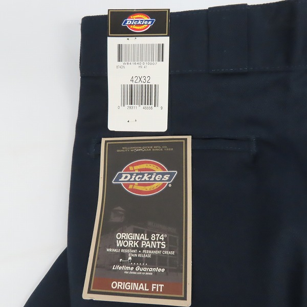 実際に弊社で買取させて頂いた(2)【未使用】Dickies/ディッキーズ ワークパンツ/チノパン ネイビー 42の画像 8枚目