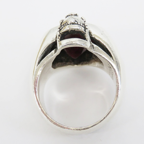 実際に弊社で買取させて頂いたLEATHERS＆TREASURES/レザーズ＆トレジャーズ フレイムハートキングクラウン リング 23-23.5号の画像 5枚目